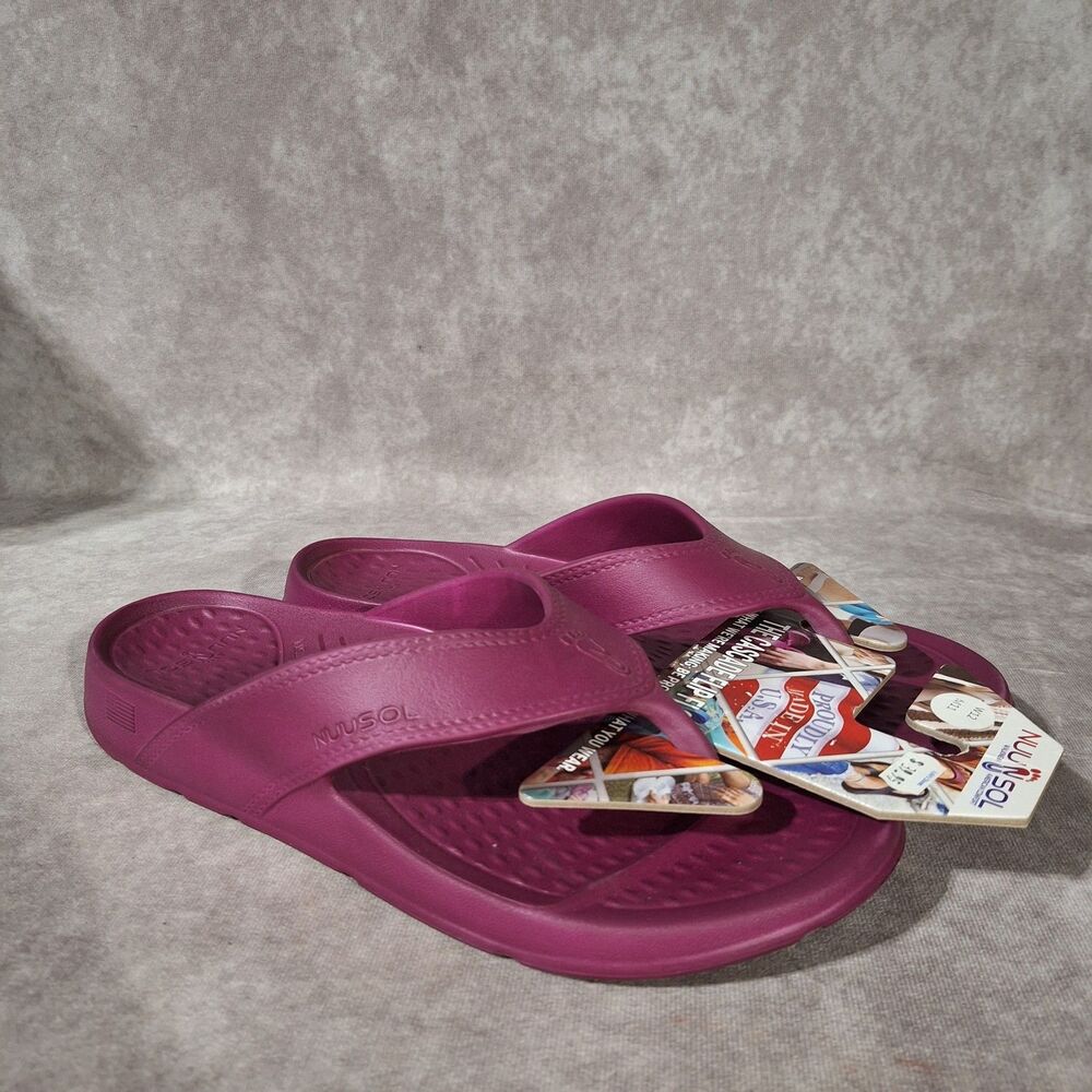 NuuSol Cascade Size 12 Flip Flop Thong Sandal Women’s Morning Violet